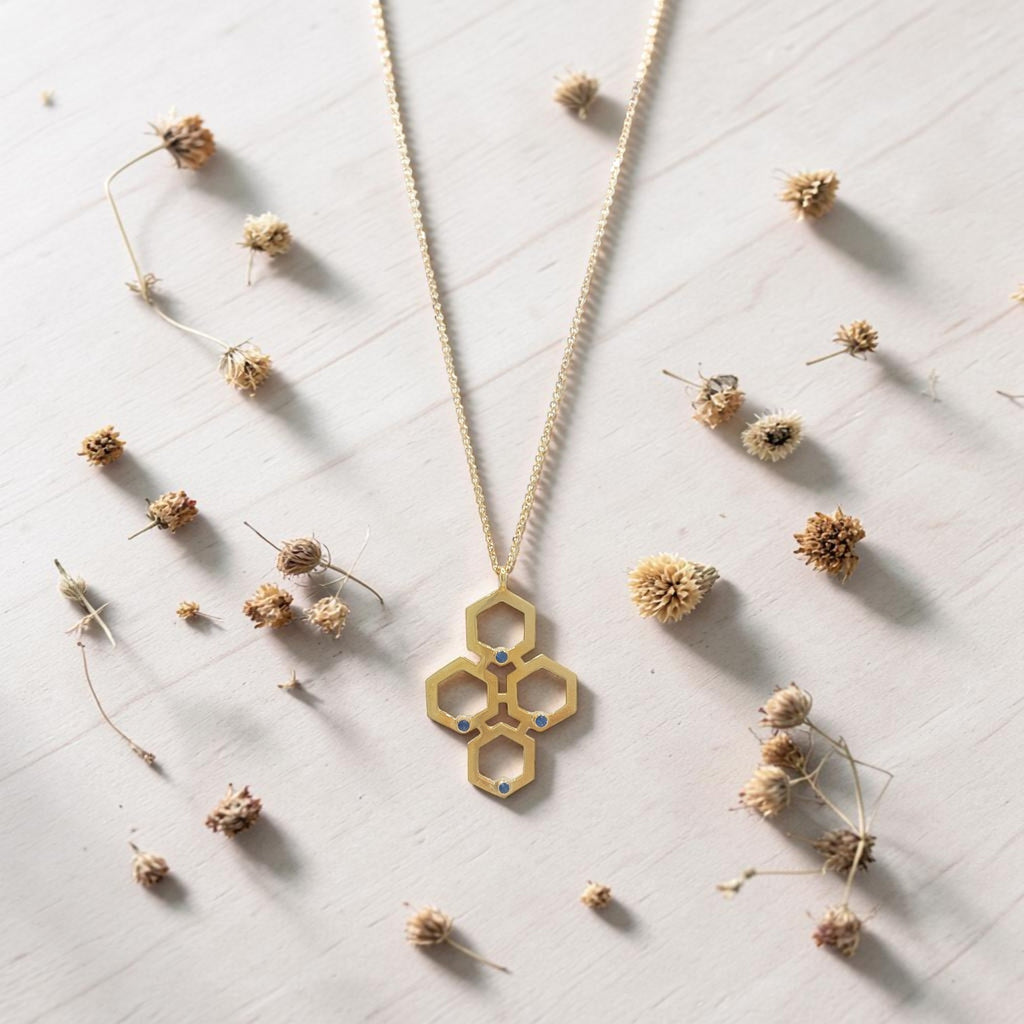 Honeycomb Cluster Pendant