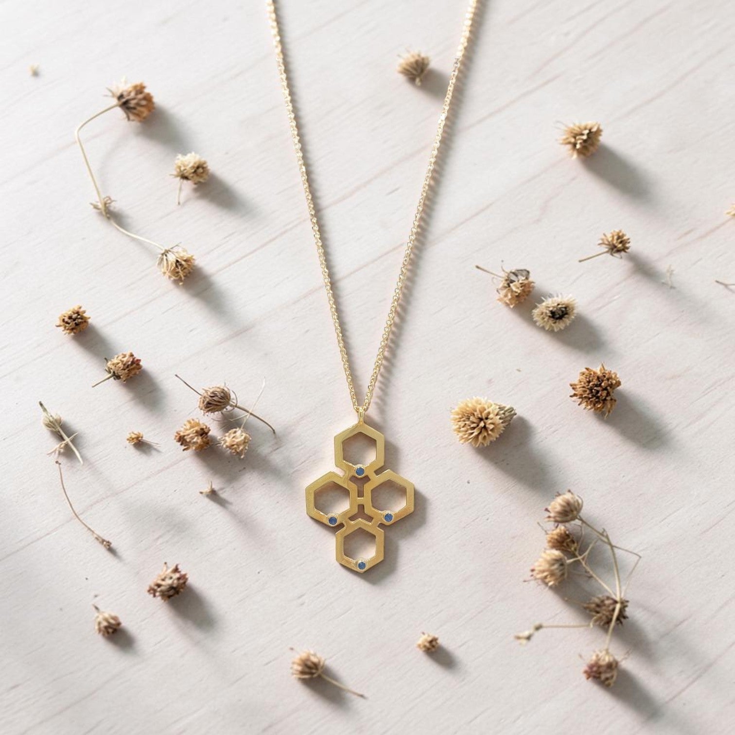Honeycomb Cluster Pendant