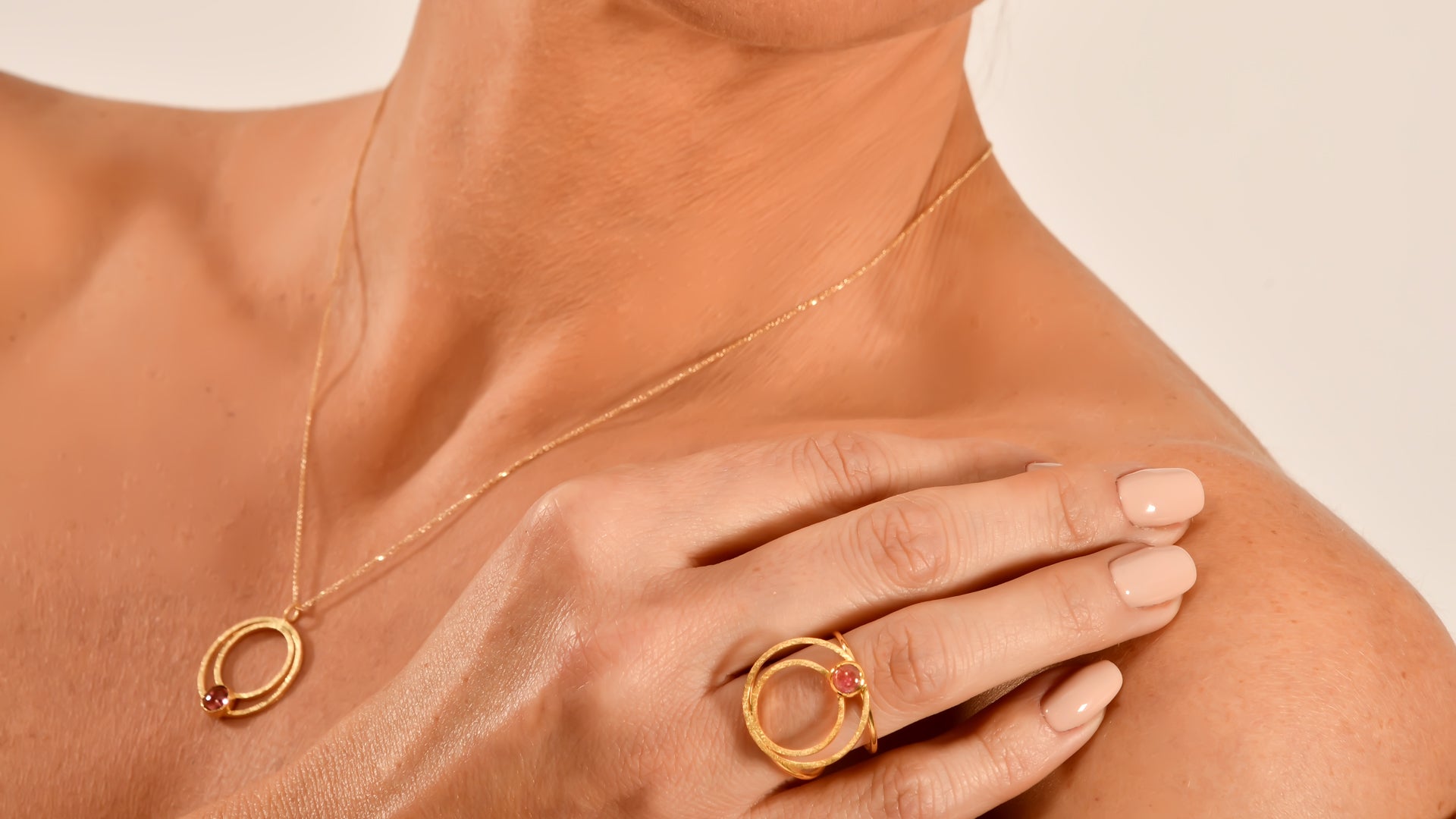 Double Circle Gold Ring