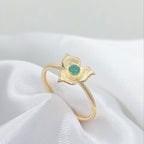 Minimal Gold Flower