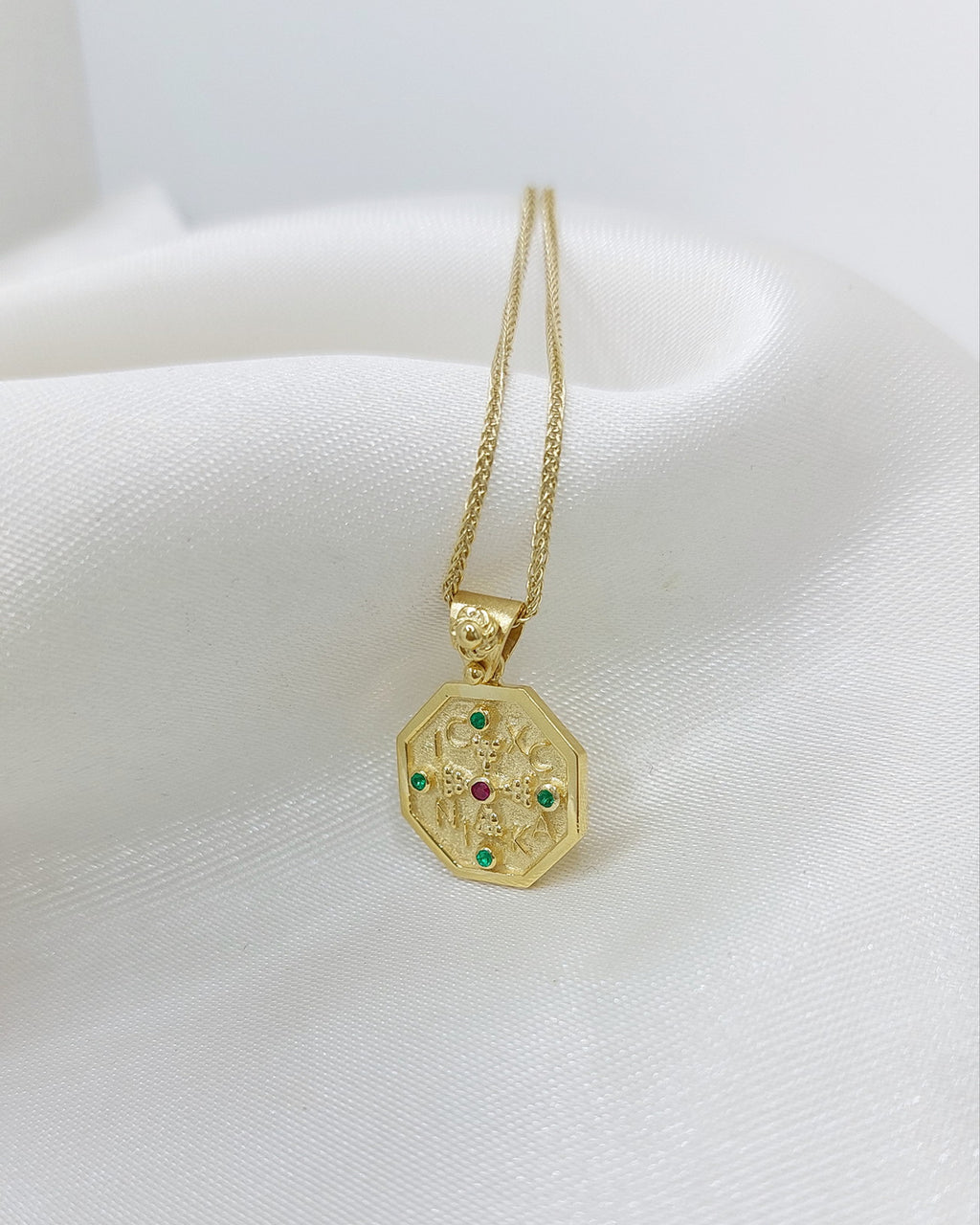 14k Constantine Neckalce - ICXC NIKA -