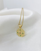 14k Constantine Neckalce - ICXC NIKA -