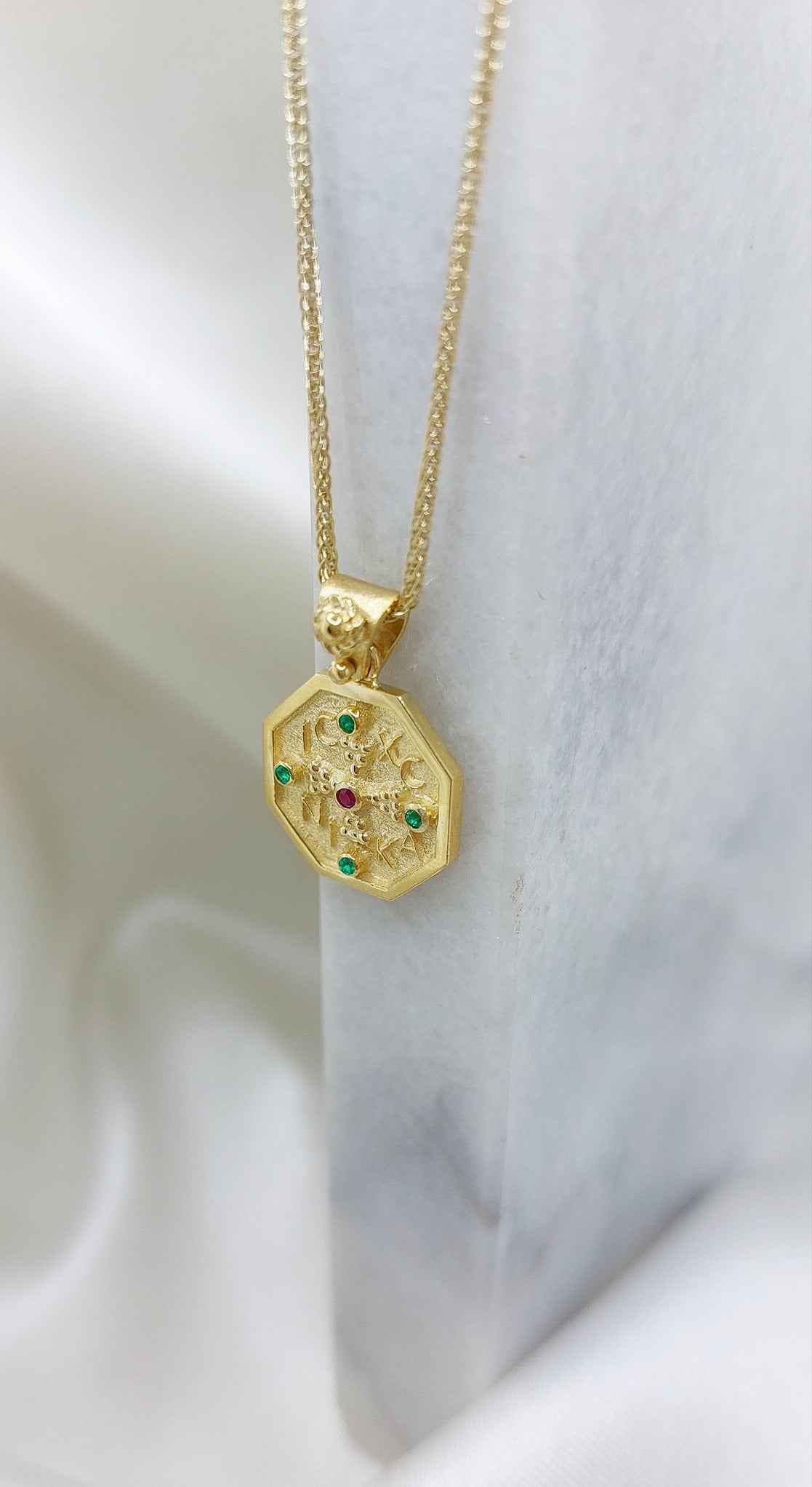 14k Constantine Neckalce - ICXC NIKA -