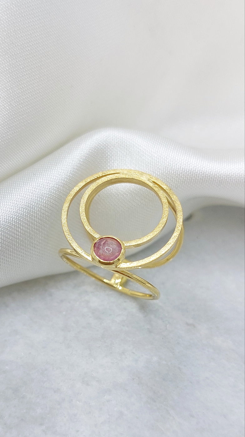 Double Circle Gold Ring