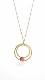 Pink Tourmaline Double Circle