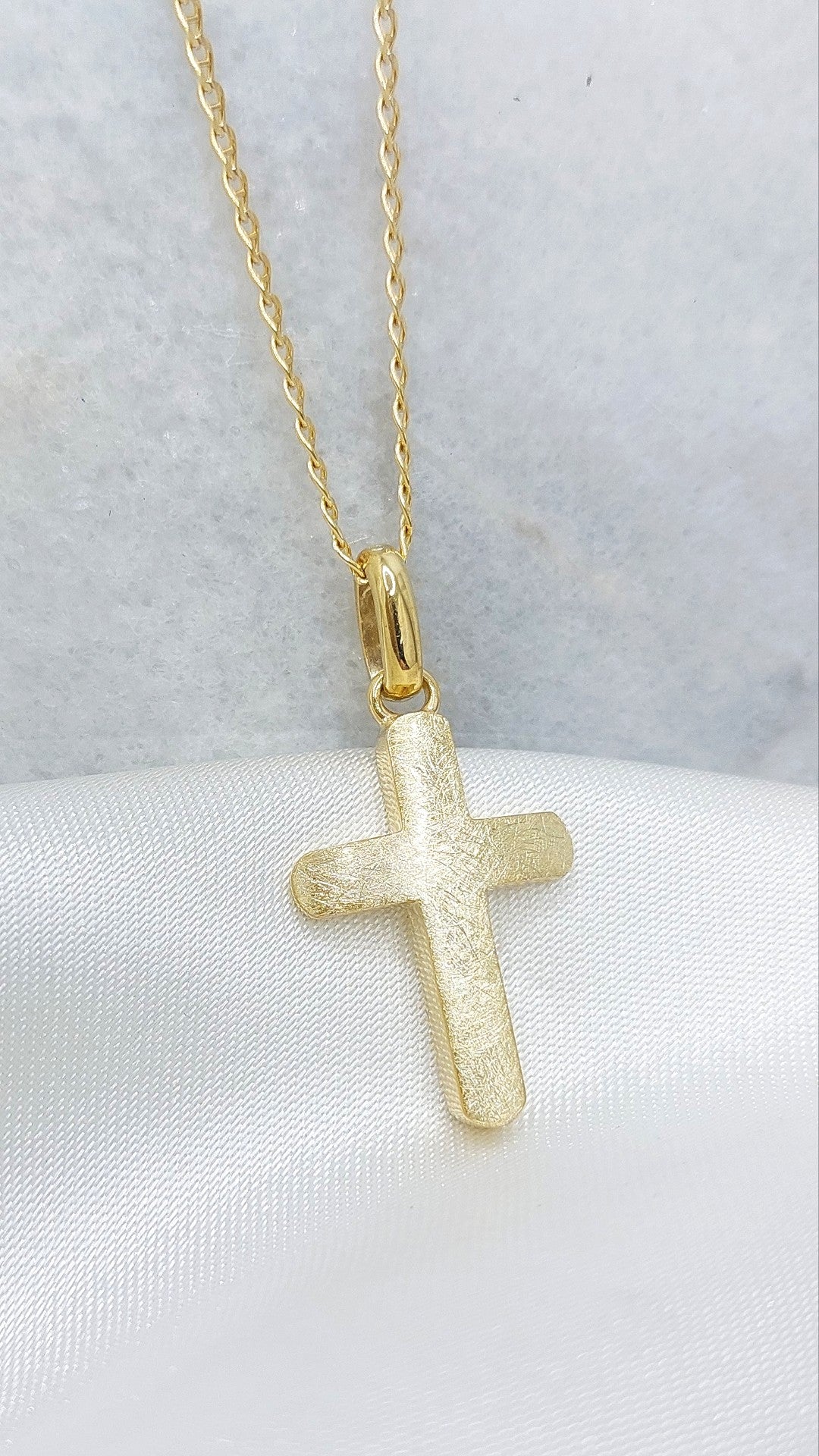Mens Gold Cross