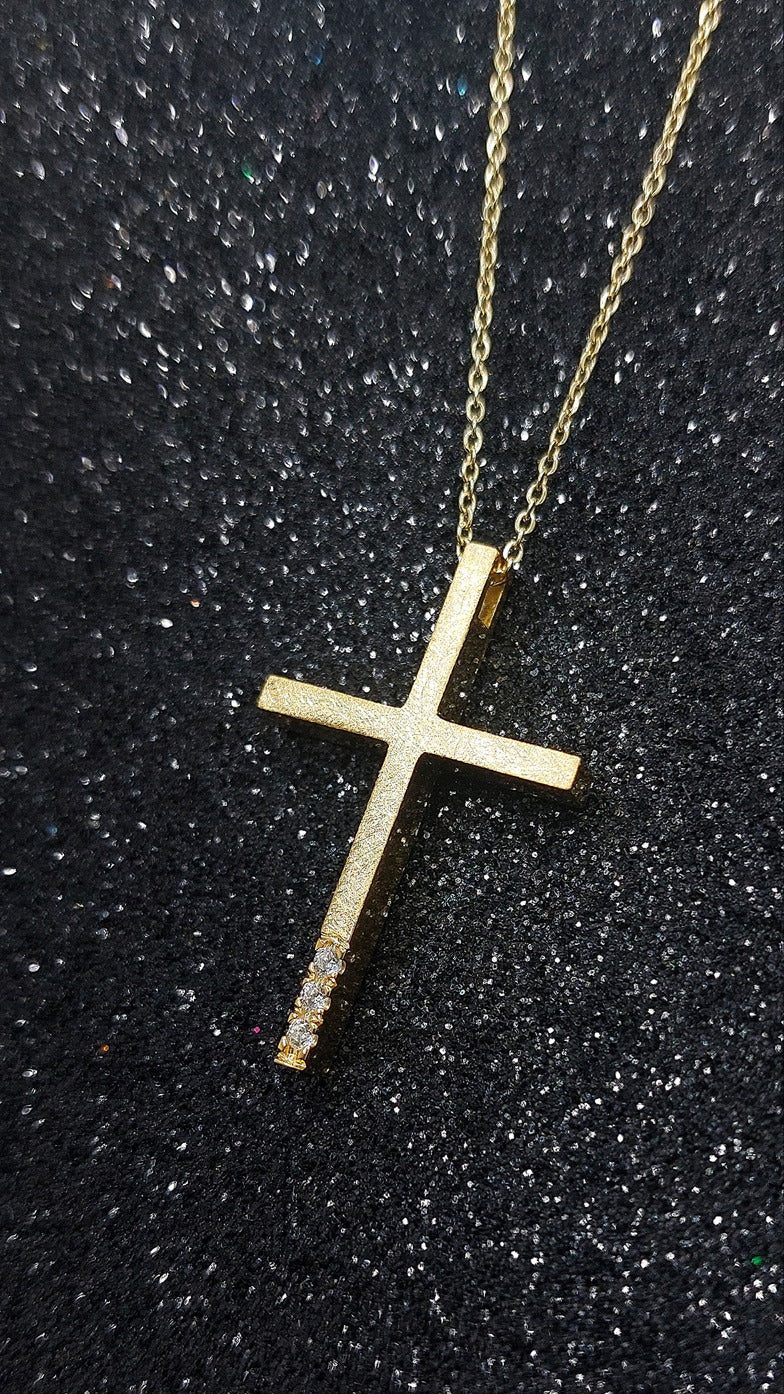 14k Diamonds Gold Cross