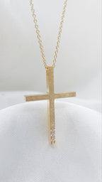 14k Diamonds Gold Cross