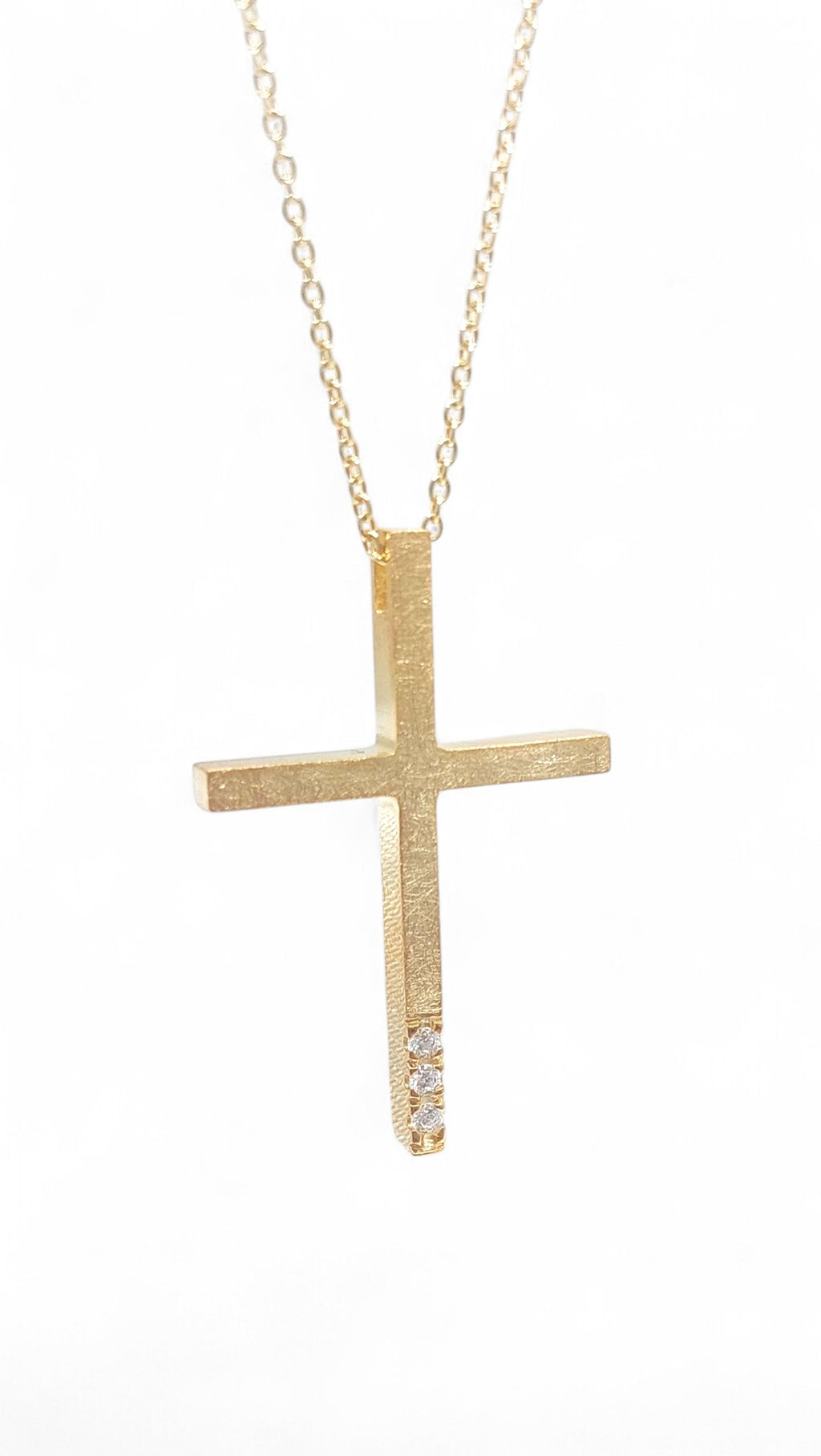 14k Diamonds Gold Cross