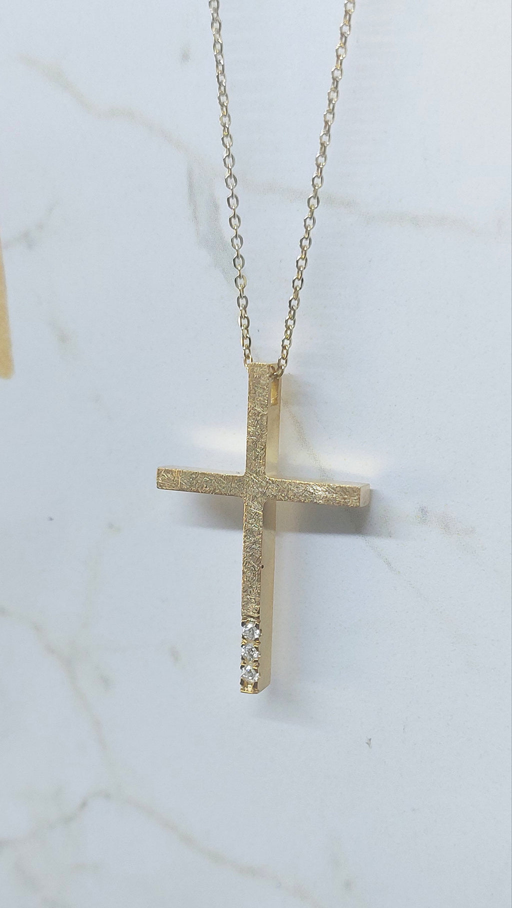 14k Diamonds Gold Cross