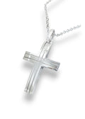 Men's Gold Cross – 14k / 18k White Gold