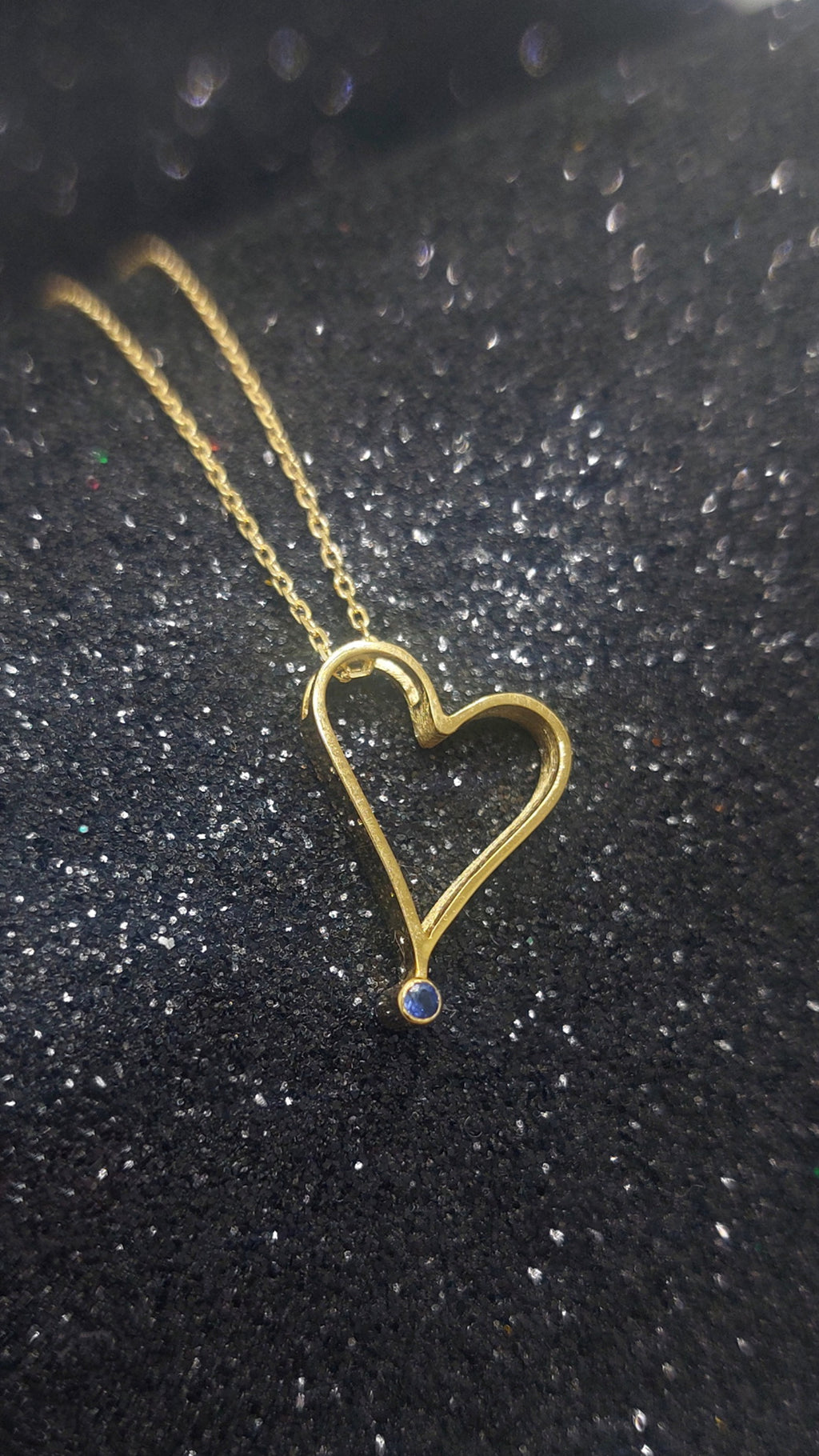 14k Small Heart Gold Necklace