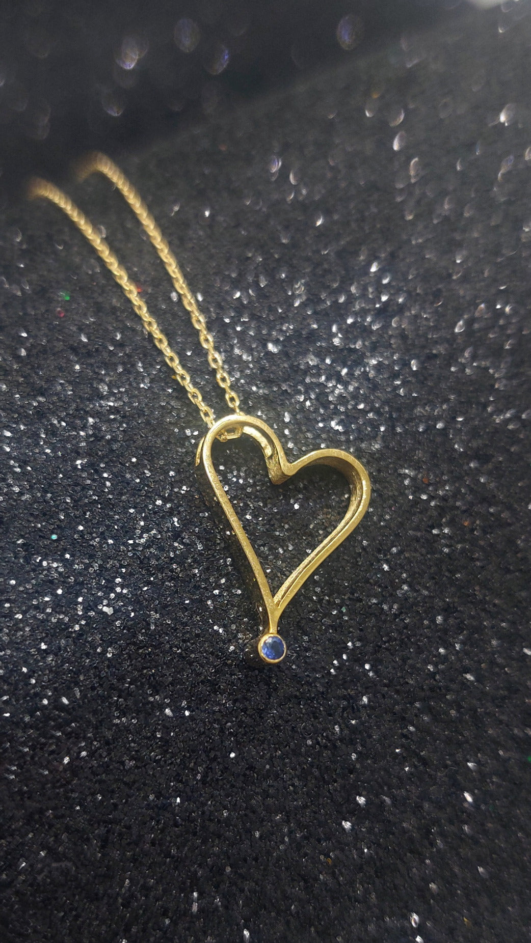 14k Small Heart Gold Necklace
