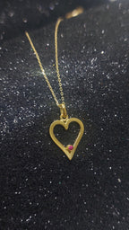 Minimal Heart Gold Necklace