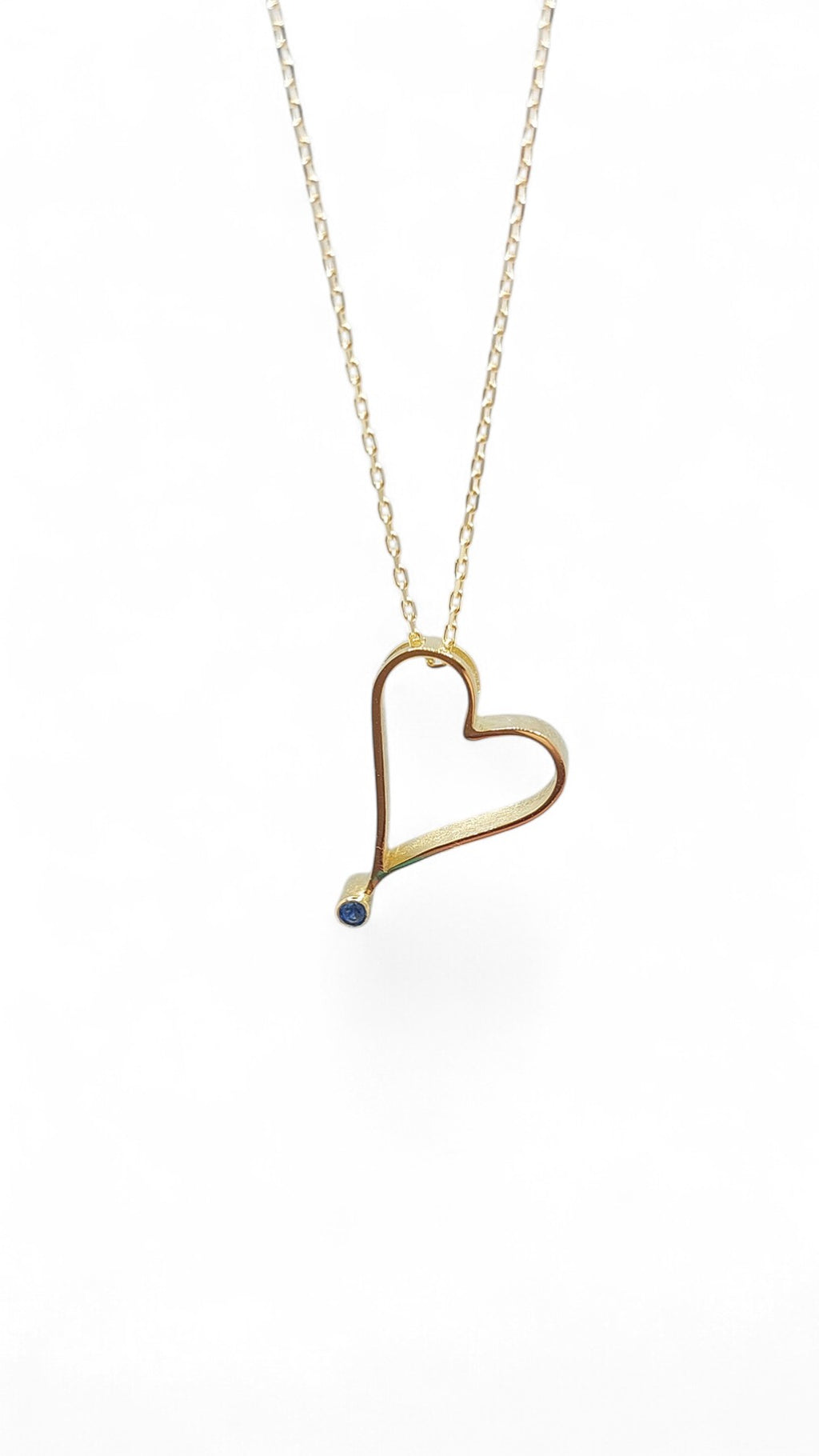 14k Small Heart Gold Necklace