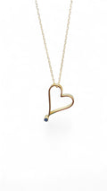 14k Small Heart Gold Necklace