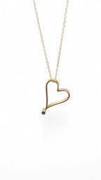 14k Small Heart Gold Necklace