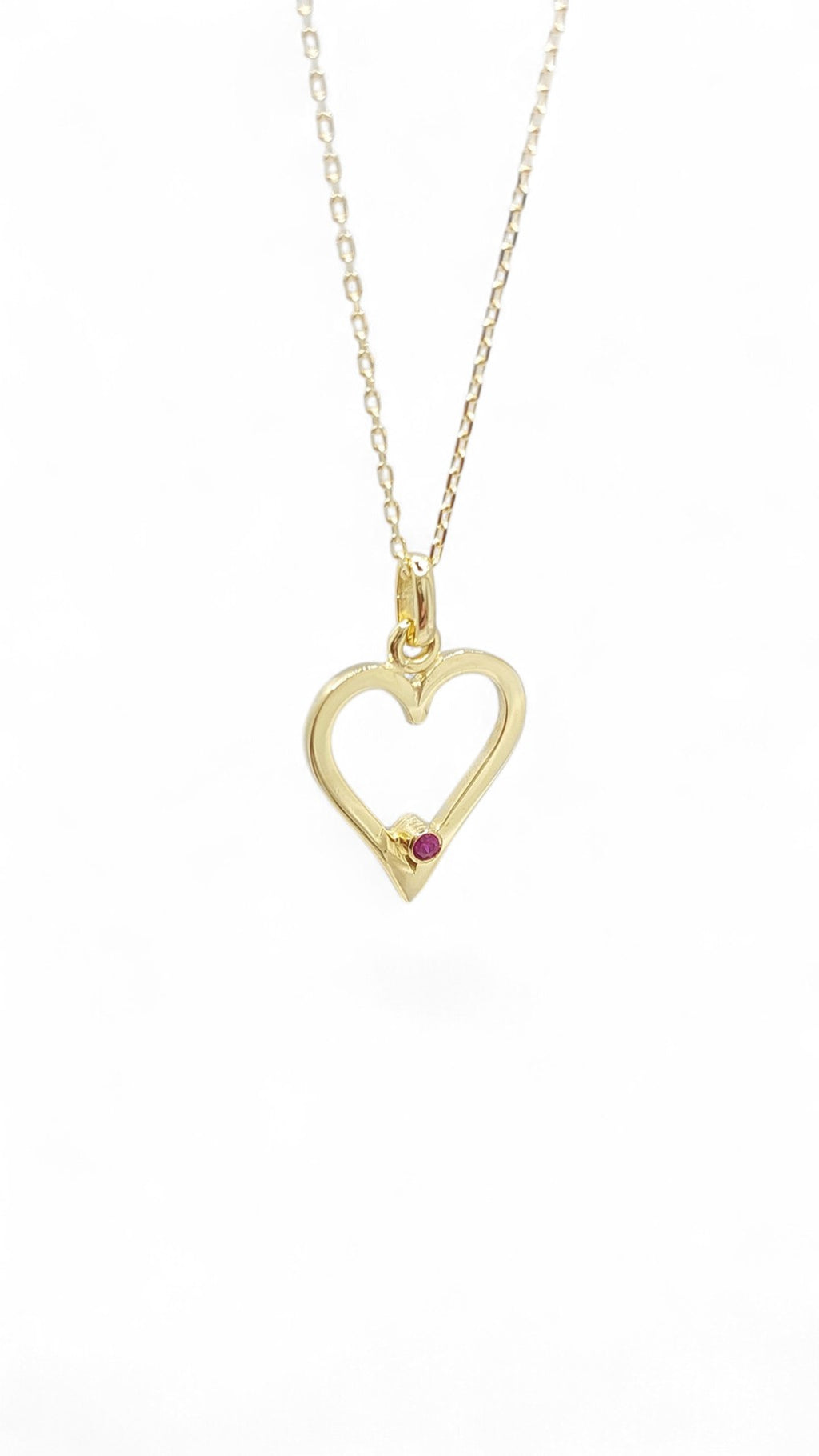 Minimal Heart Gold Necklace