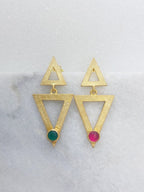 Triangle Drop Earrings