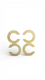Silver Double Geometric Earrings