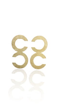 Silver Double Geometric Earrings