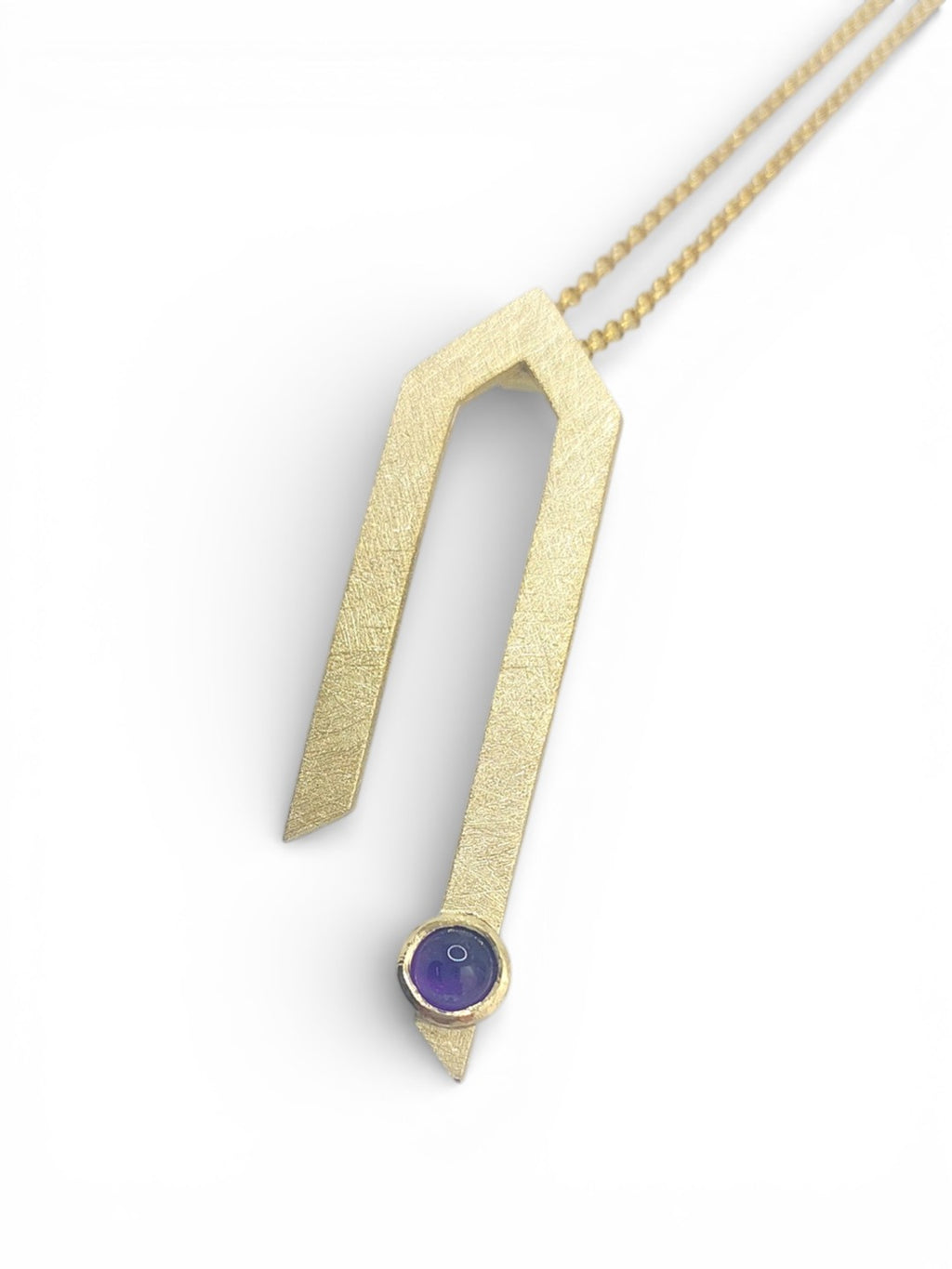Line Pendant – Amethyst