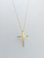 Minimal Solid Gold Cross