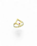 Rhombus Ring 14k