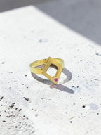 Rhombus Ring 14k