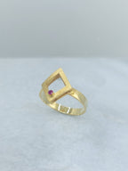 Rhombus Ring 14k