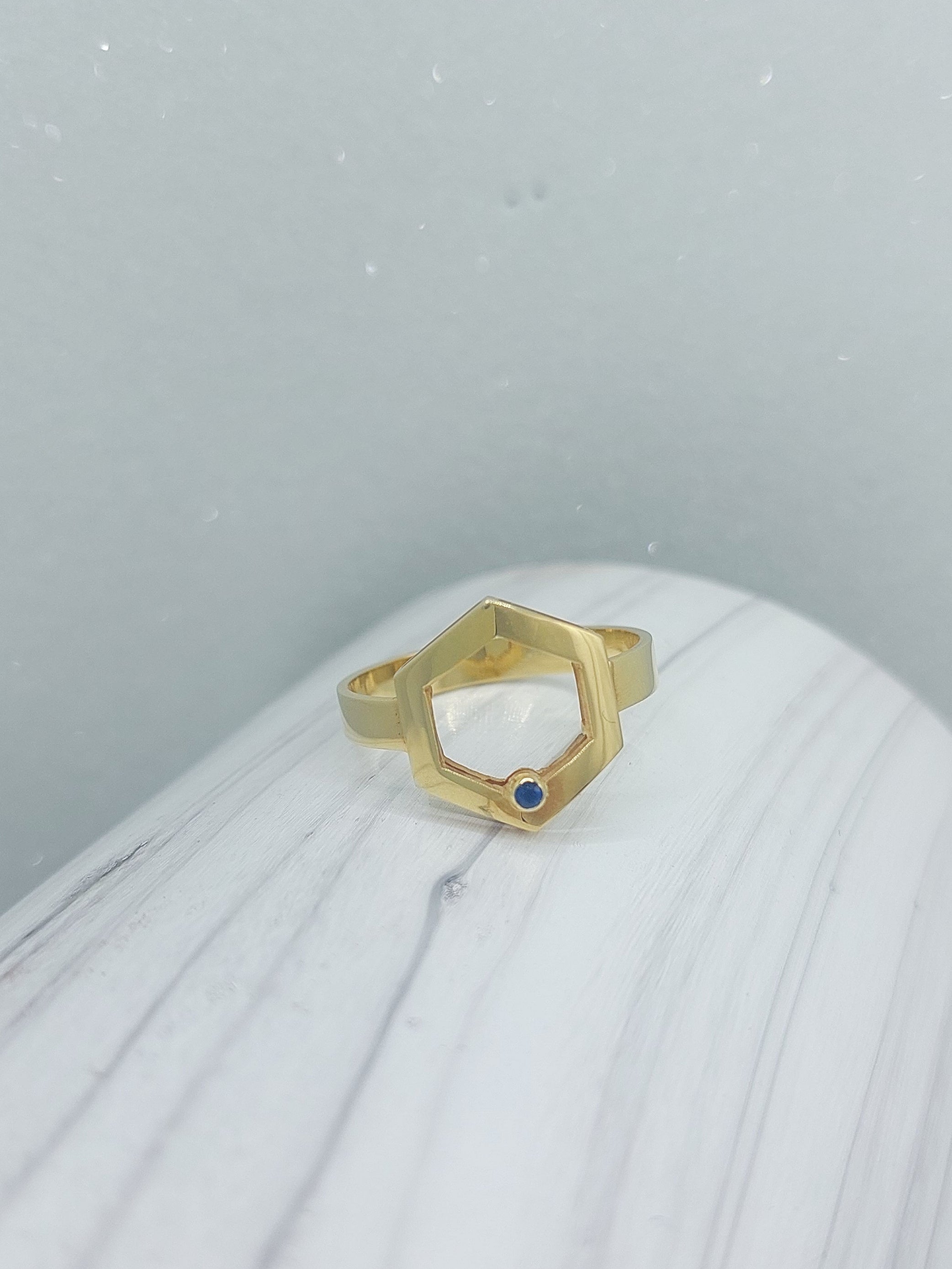 Golden Cell Ring