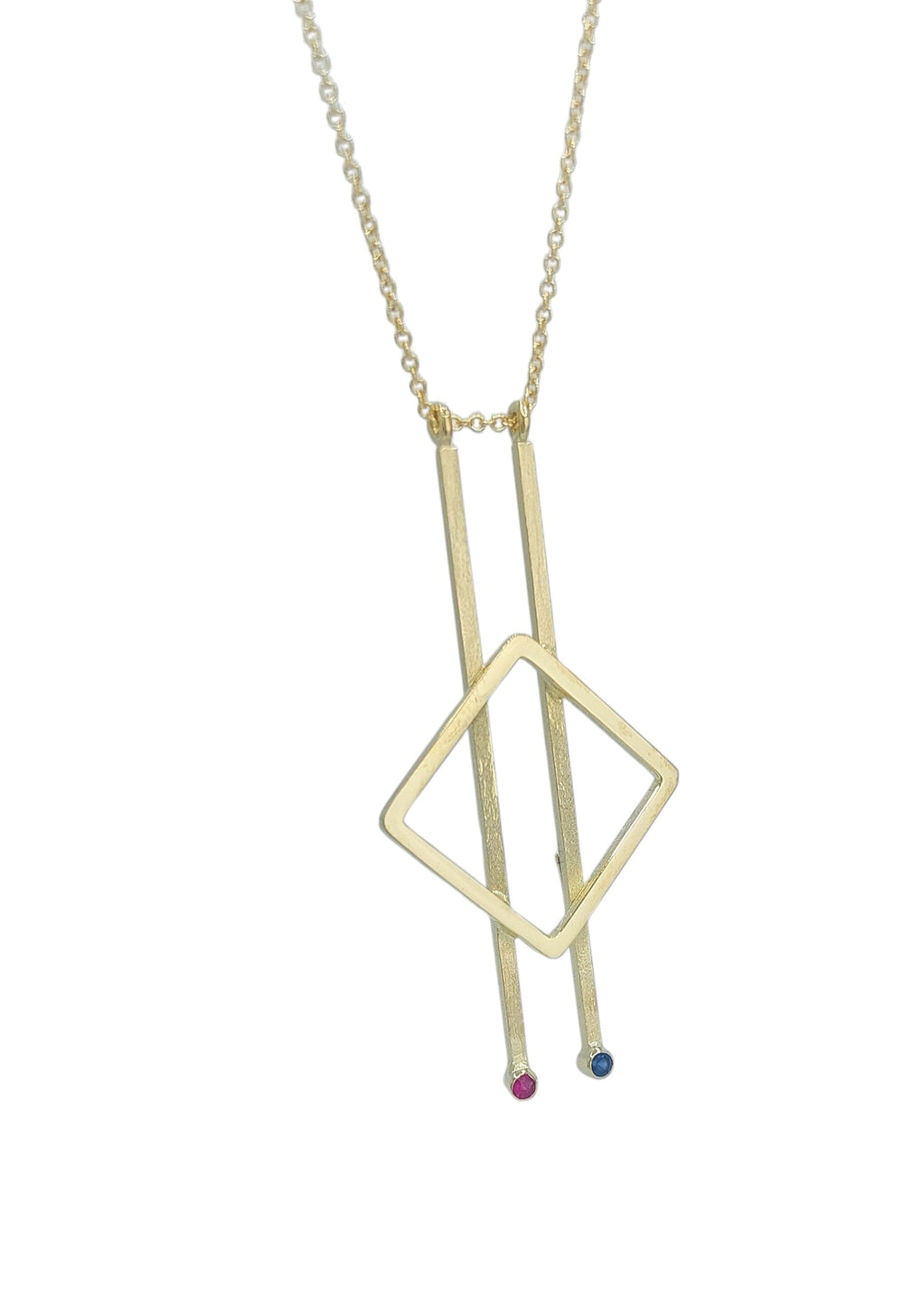 14k Gold Linear Earrings
