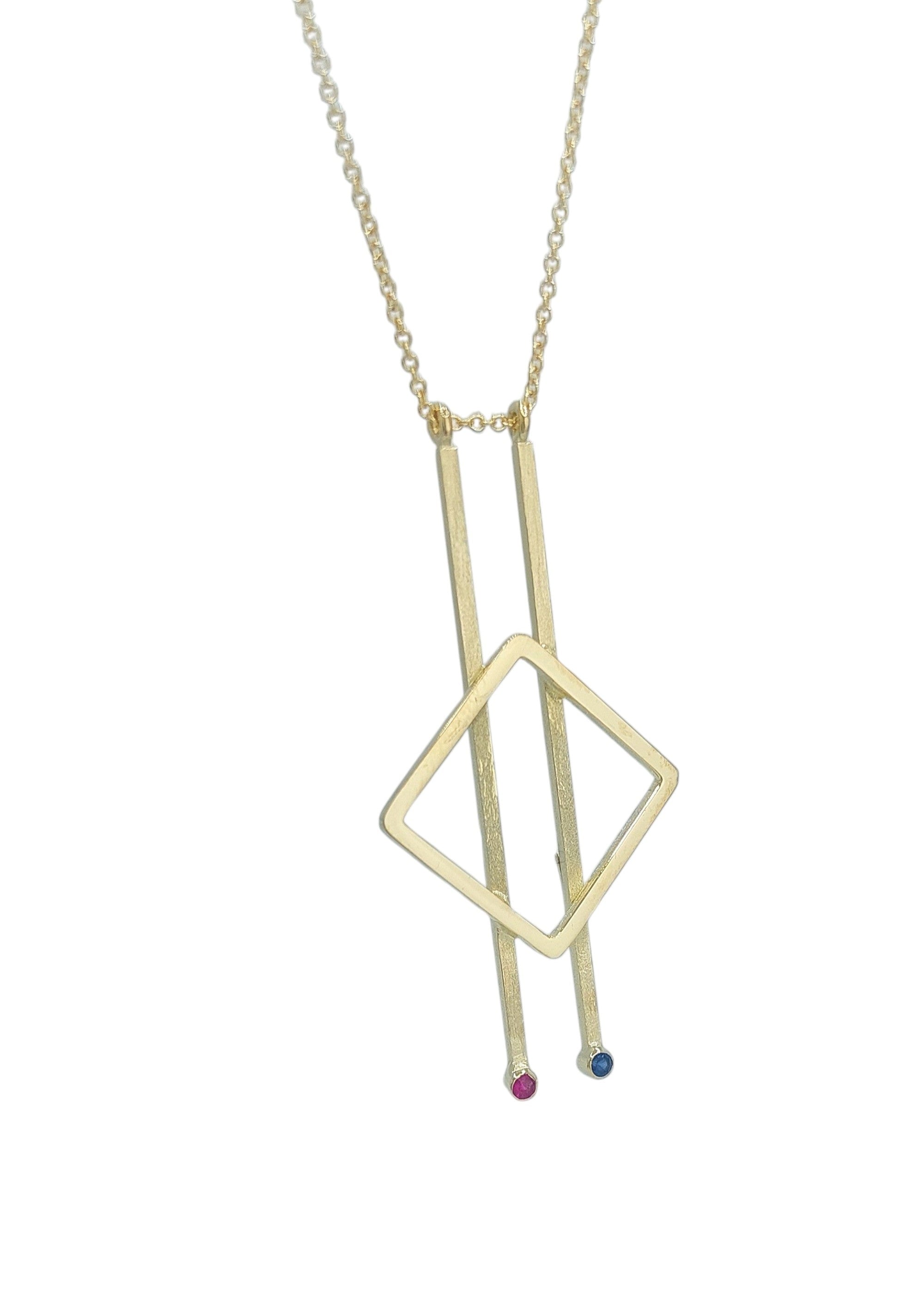 14k Gold Linear Earrings