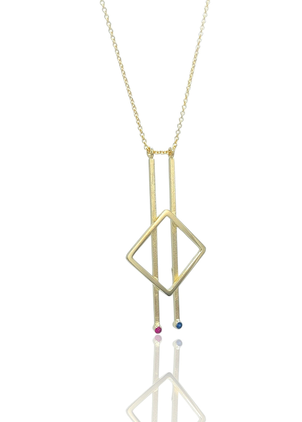 14k Gold Linear Necklace
