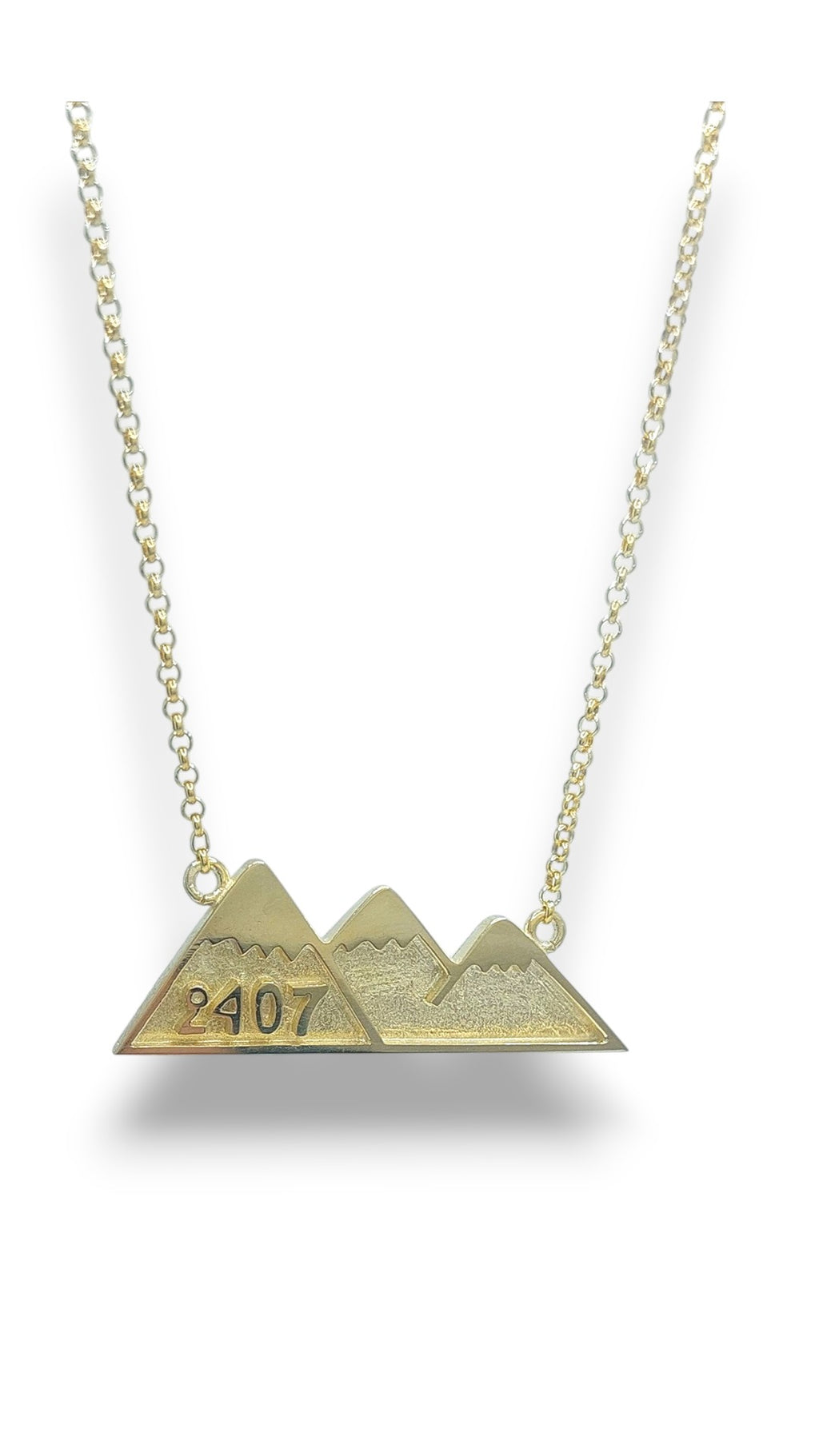 "Taygetos 2407" Necklace / Silver Gold-plated
