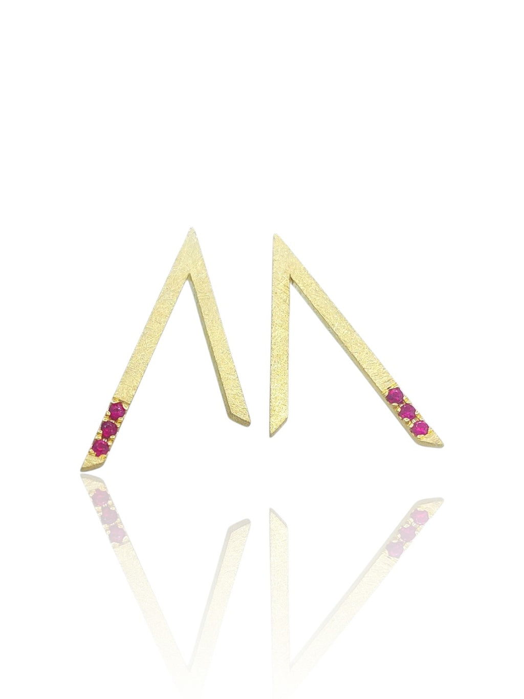 14k Ruby Earrings
