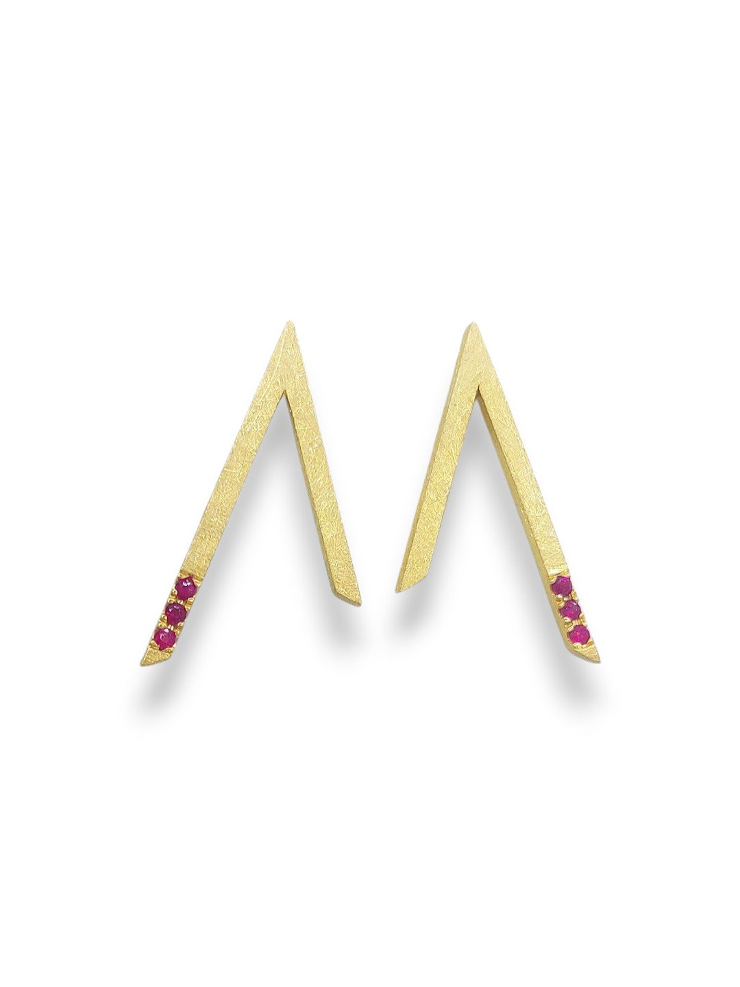 14k Ruby Earrings
