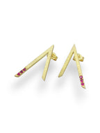 14k Ruby Earrings