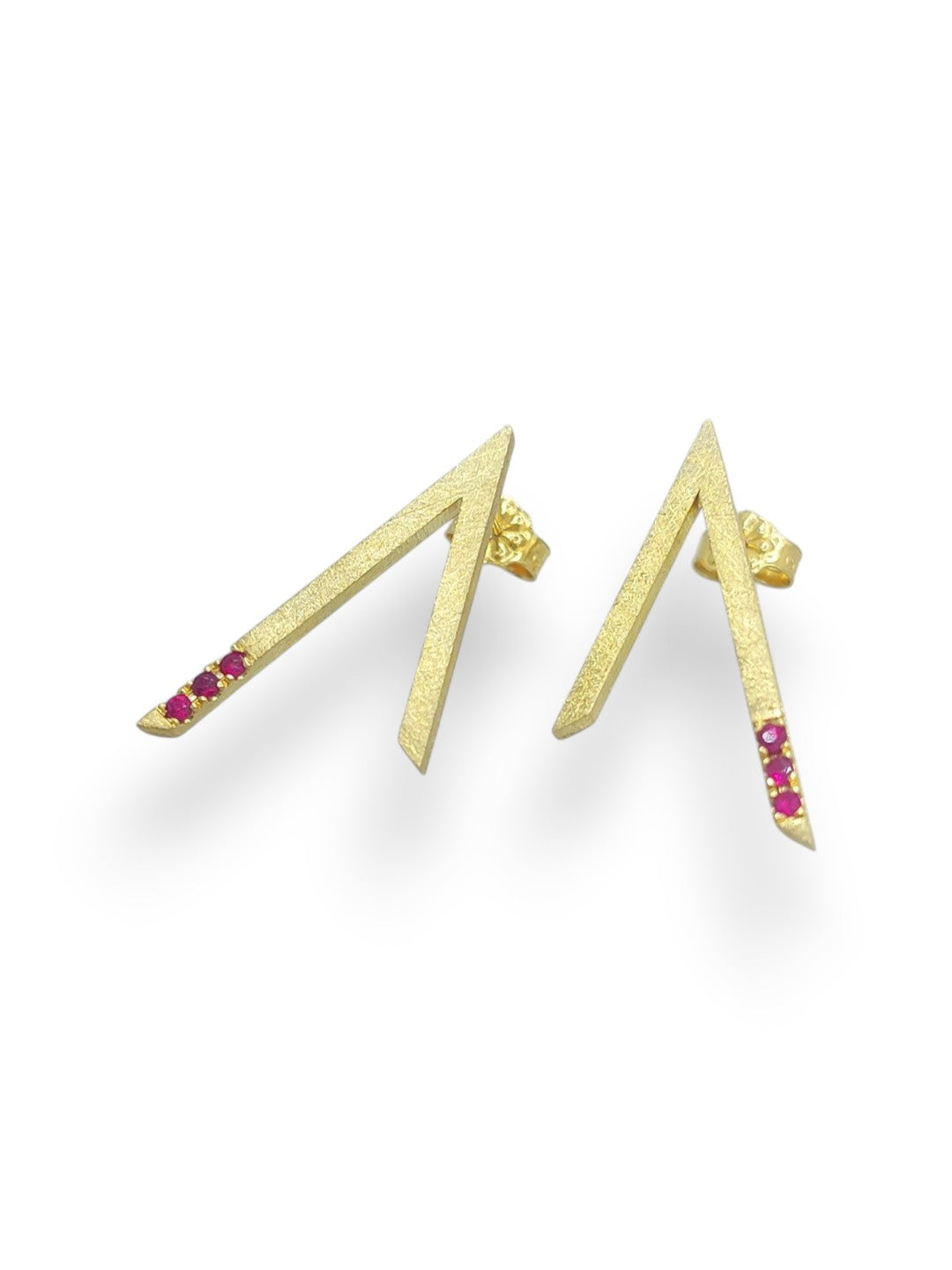 14k Ruby Earrings