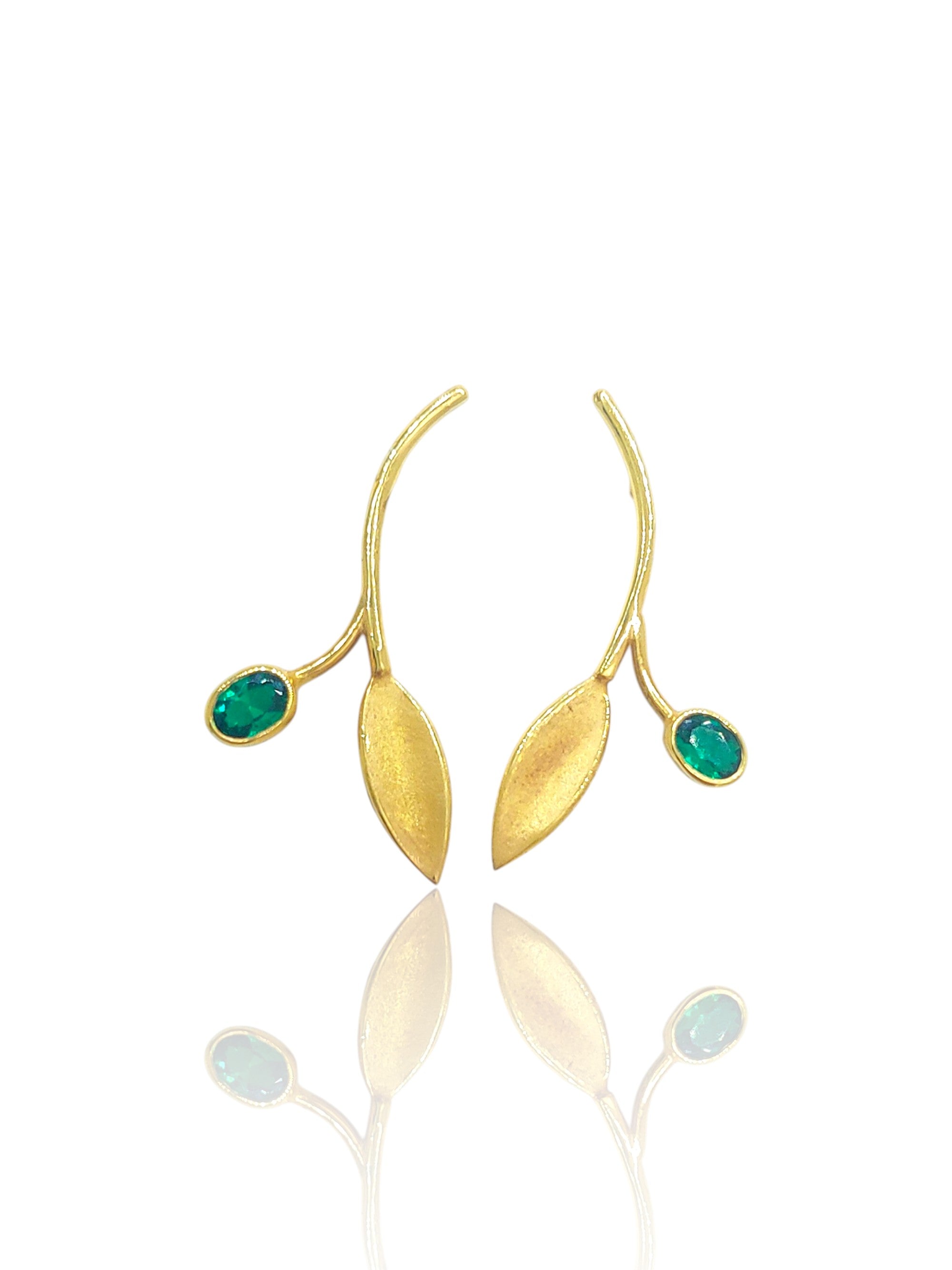 14k Olive Leaf