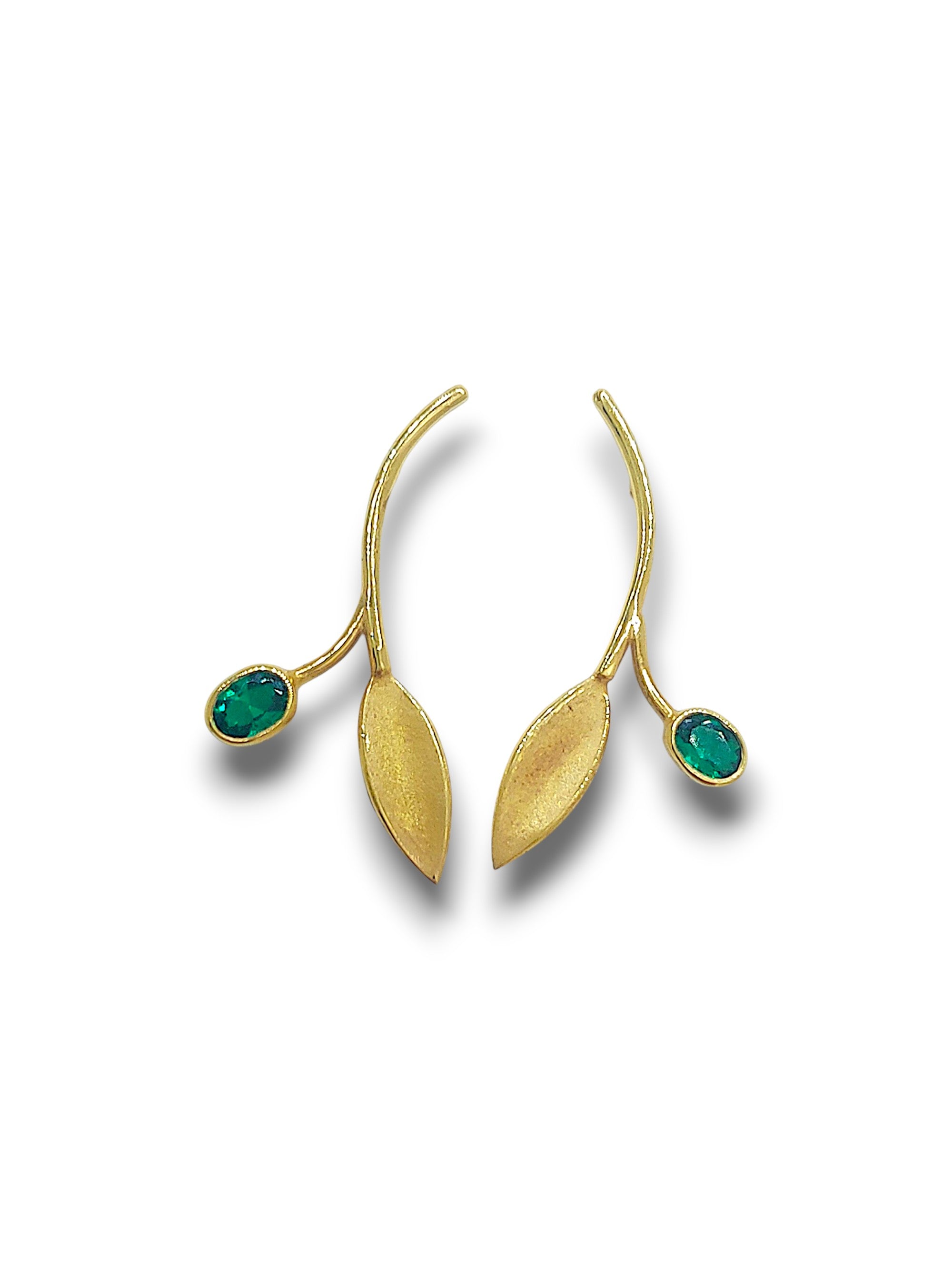 14k Olive Leaf