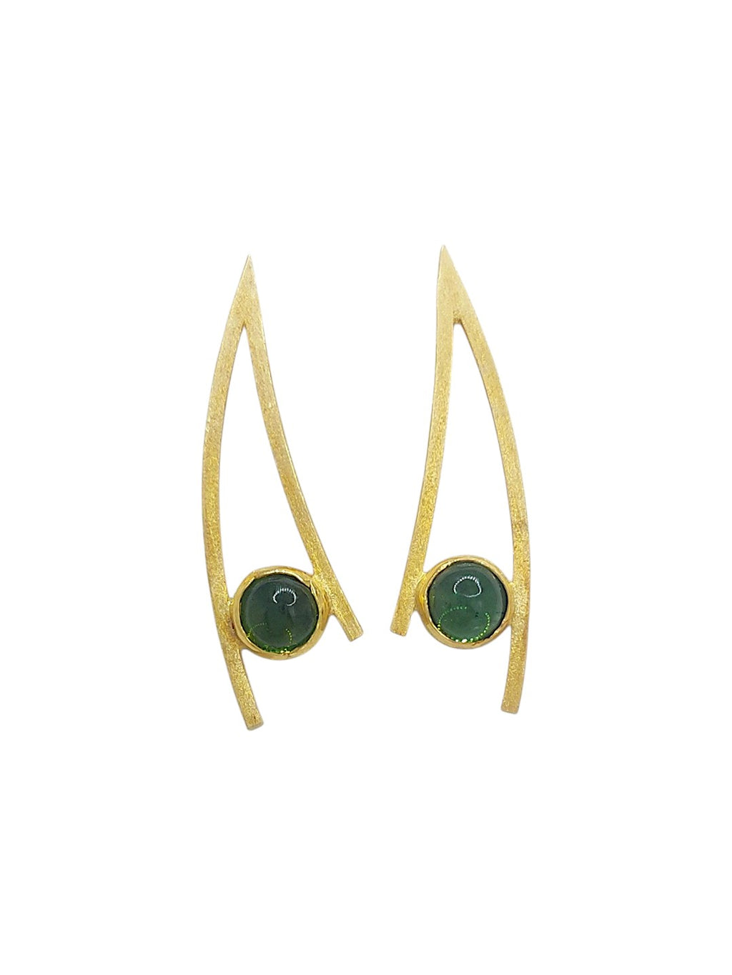 14k Green Tourmaline Earrings