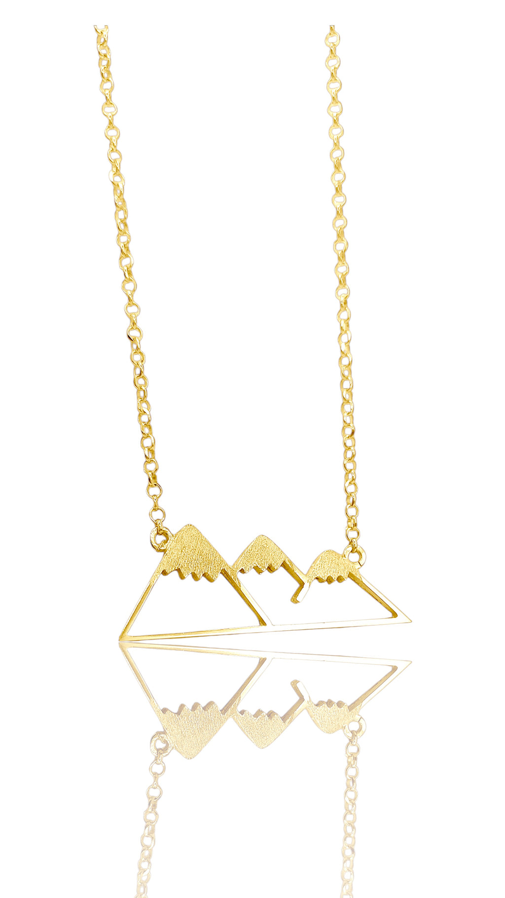 Taygetos Mountain Necklace / Silver Gold-plated