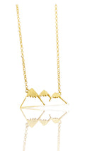 Taygetos Mountain Necklace / Silver Gold-plated
