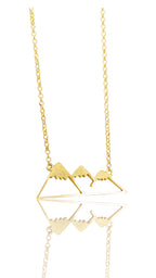 Taygetos Mountain Necklace / Silver Gold-plated