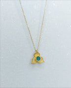 Emerald Flower Necklace