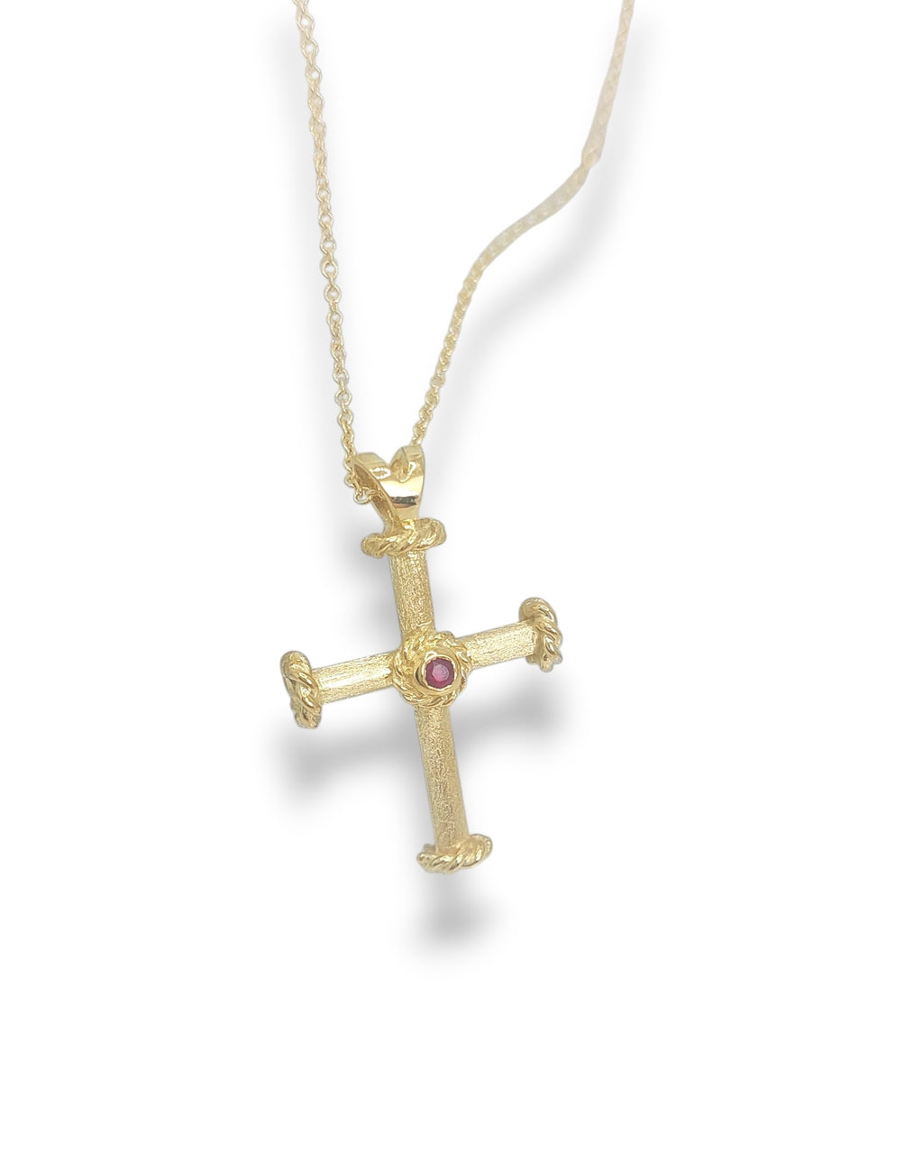 Gold Cross with Rudy