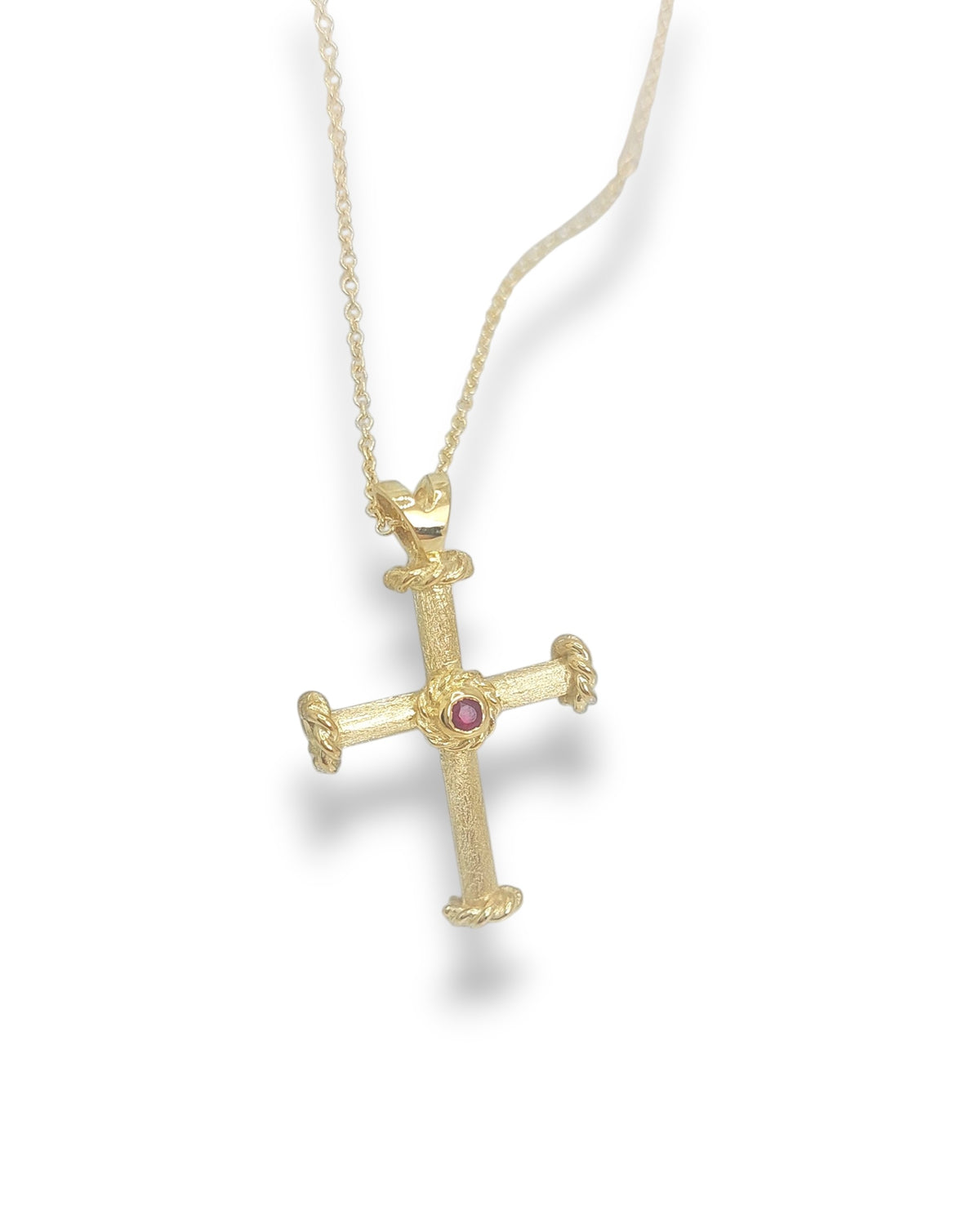 Gold Cross with Rudy