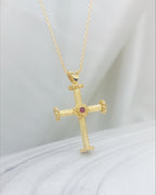 Gold Cross with Rudy