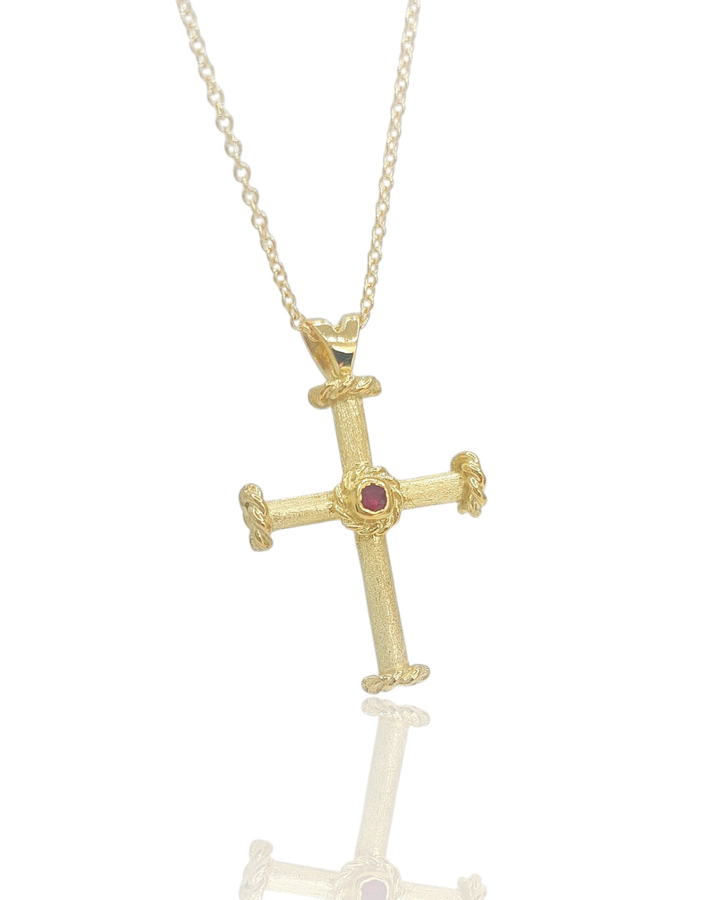 Gold Cross with Rudy